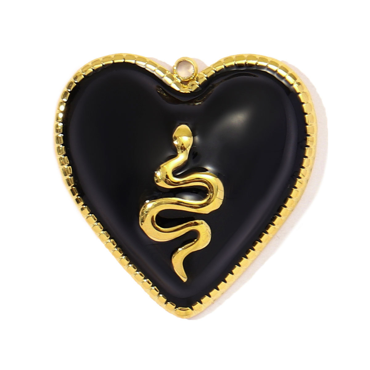 6pcs/pack Fashion Stainless Steel Enamel Heart Snake Diy Charm Women Dream Catcher Star Necklace Pendant Star Evil Eye Jewelry