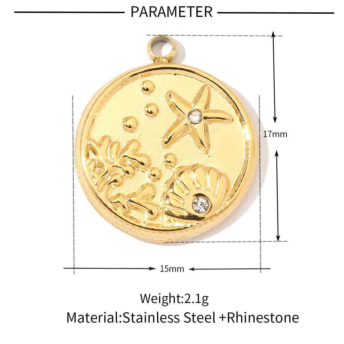 6pcs/pack Stainless Steel Heart Starfish Life Tree Charms Lock Sun Fingerprint Necklace DIY Small Pendant Wholesale