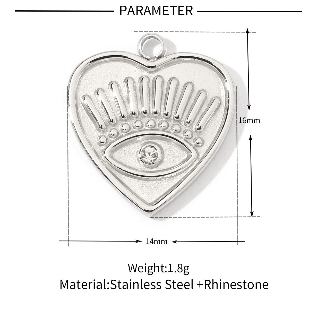 6pcs/pack Stainless Steel Heart Starfish Life Tree Charms Lock Sun Fingerprint Necklace DIY Small Pendant Wholesale