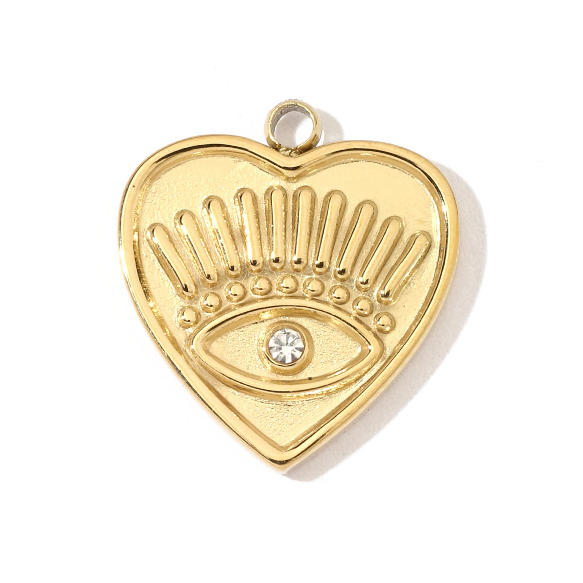 6pcs/pack Stainless Steel Heart Starfish Life Tree Charms Lock Sun Fingerprint Necklace DIY Small Pendant Wholesale