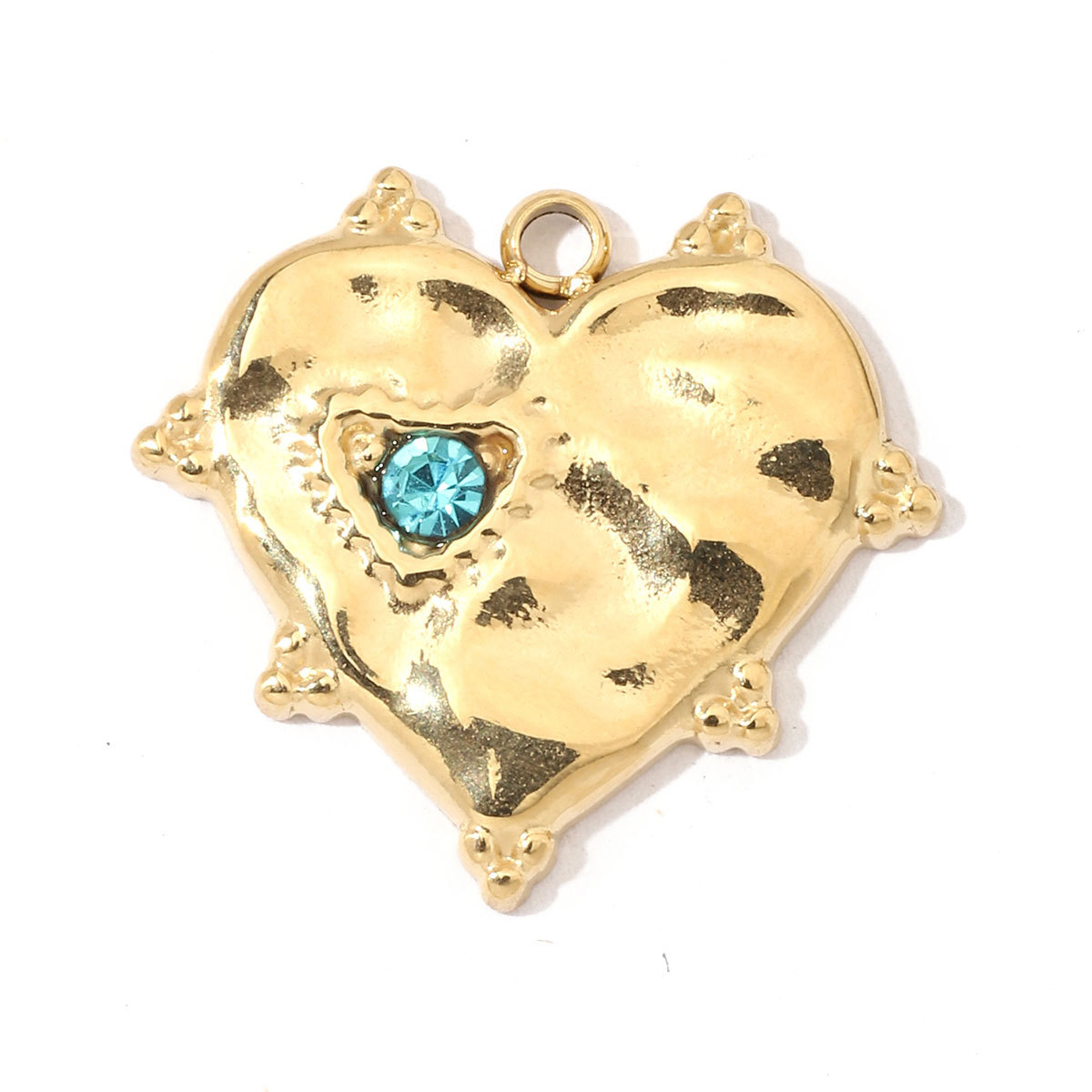 6pcs/pack Stainless Steel Heart Starfish Life Tree Charms Lock Sun Fingerprint Necklace DIY Small Pendant Wholesale