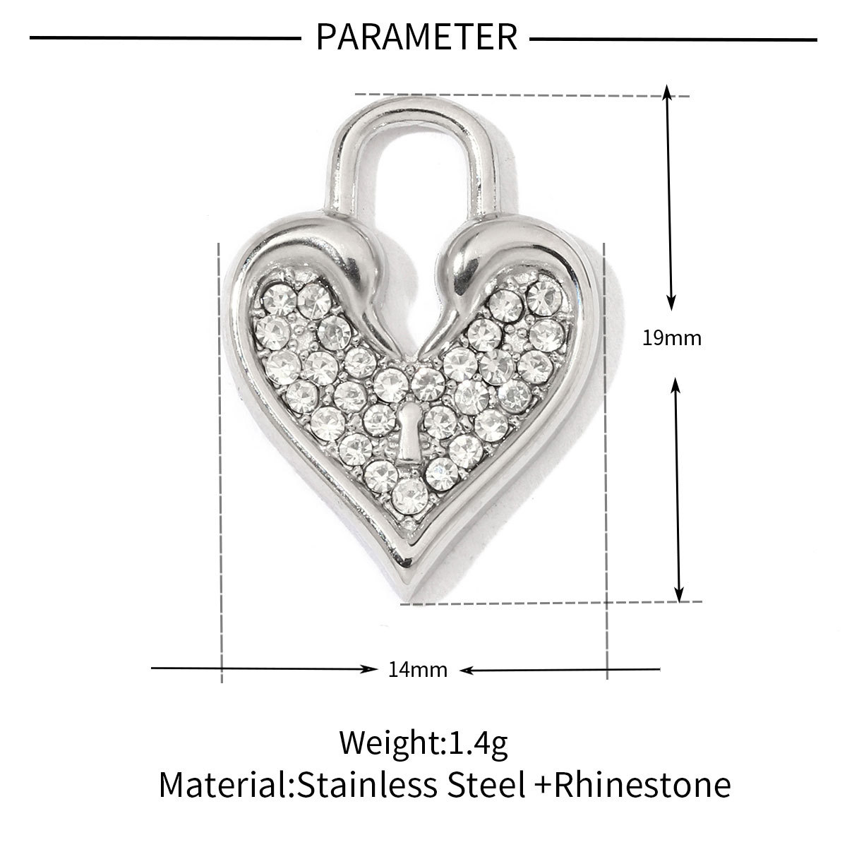 6pcs/pack Stainless Steel Heart Starfish Life Tree Charms Lock Sun Fingerprint Necklace DIY Small Pendant Wholesale