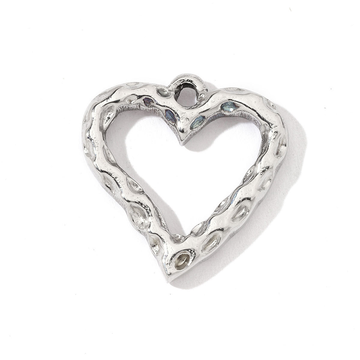 6pcs/pack Stainless Steel Heart Starfish Life Tree Charms Lock Sun Fingerprint Necklace DIY Small Pendant Wholesale