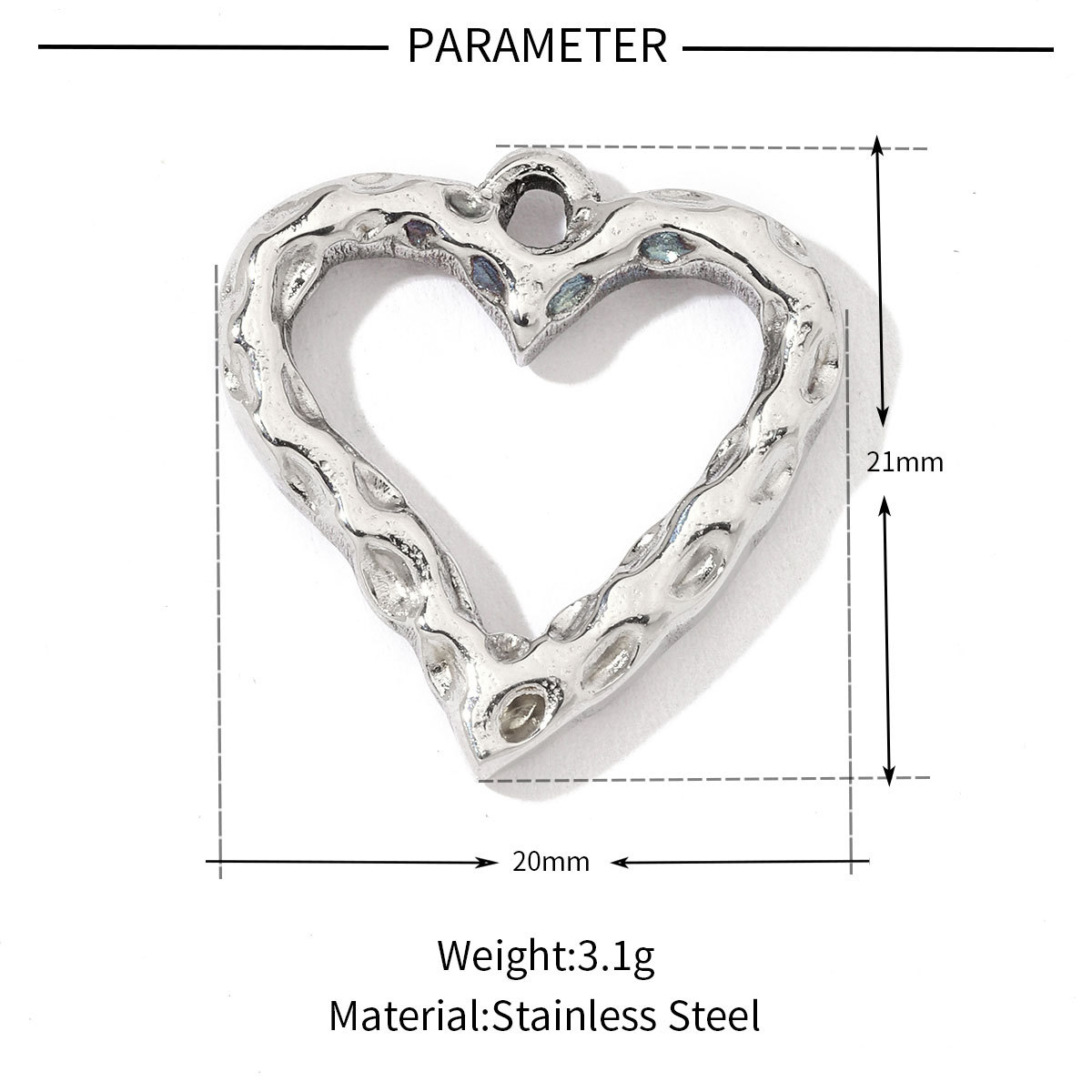 6pcs/pack Stainless Steel Heart Starfish Life Tree Charms Lock Sun Fingerprint Necklace DIY Small Pendant Wholesale
