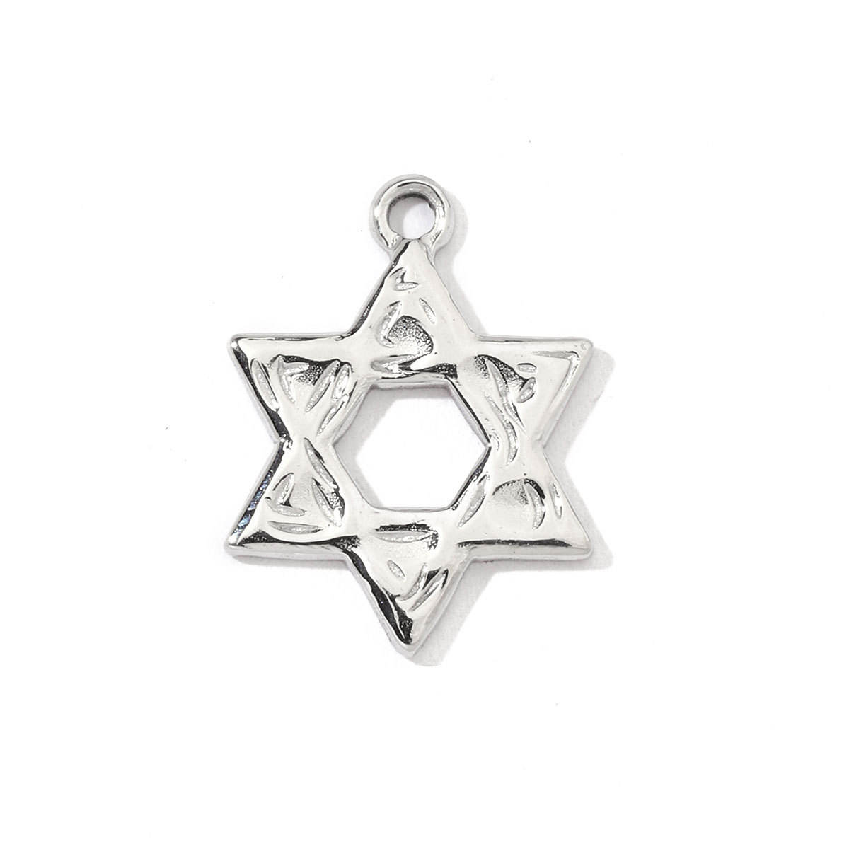 6pcs/pack French Retro Stainless Steel Sun Eye Star Charms Round Gold Color Coin Necklace DIY Small Pendant Wholesale