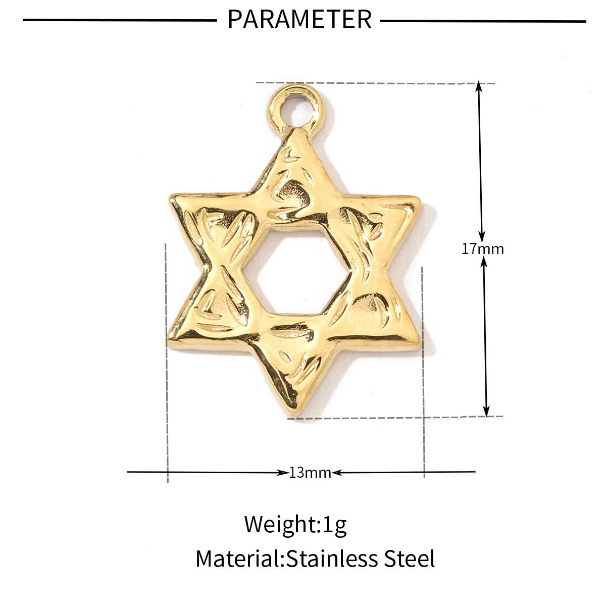 6pcs/pack French Retro Stainless Steel Sun Eye Star Charms Round Gold Color Coin Necklace DIY Small Pendant Wholesale