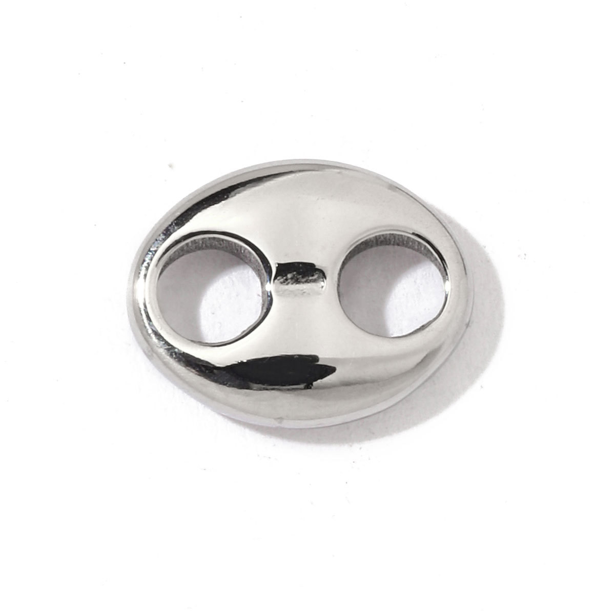 6pcs/pack French Style Stainless Steel Cross Pig Nose Goddess Anchor Charms Braid Circle Coin Necklace DIY Small Pendant