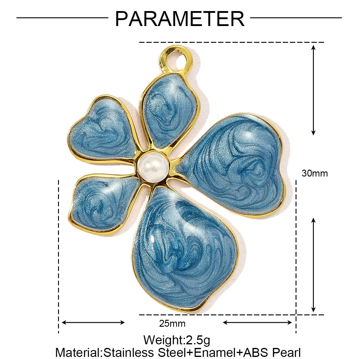 6pcs/pack Stainless Steel Gradient Enamel Hydrangea Tulip Necklace Pendant Women Monstera Leaf Diy Bracelet Charm Flower Jewelry