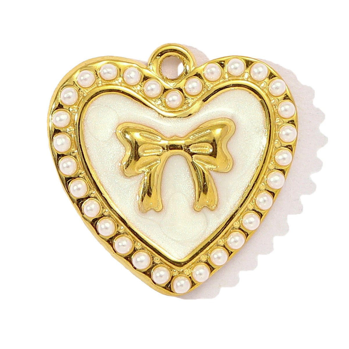 6pcs/pack Stainless Steel Enamel Hollow Heart Necklace&Earring Pendant Women Butterfly Bowknot Diy Charm Colorful Love Jewelry