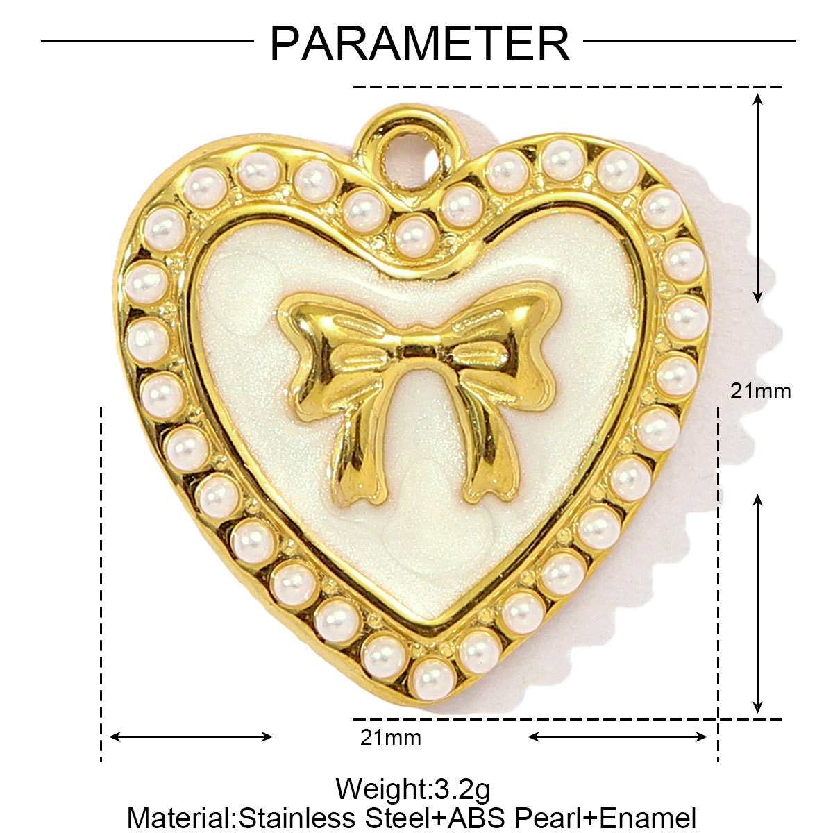 6pcs/pack Stainless Steel Enamel Hollow Heart Necklace&Earring Pendant Women Butterfly Bowknot Diy Charm Colorful Love Jewelry