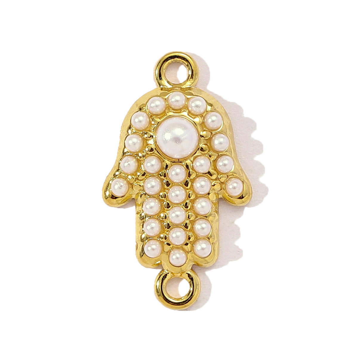 6pcs/pack Stainless Steel Pearl Heart Butterfly Starfish DIY Connector Charm Women Anchor Cross Hand Necklace Pendant Star Jewelry