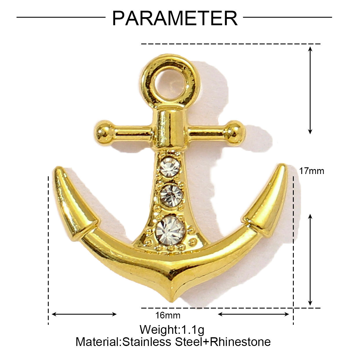 6pcs/pack Stainless Steel Pearl Heart Butterfly Starfish DIY Connector Charm Women Anchor Cross Hand Necklace Pendant Star Jewelry