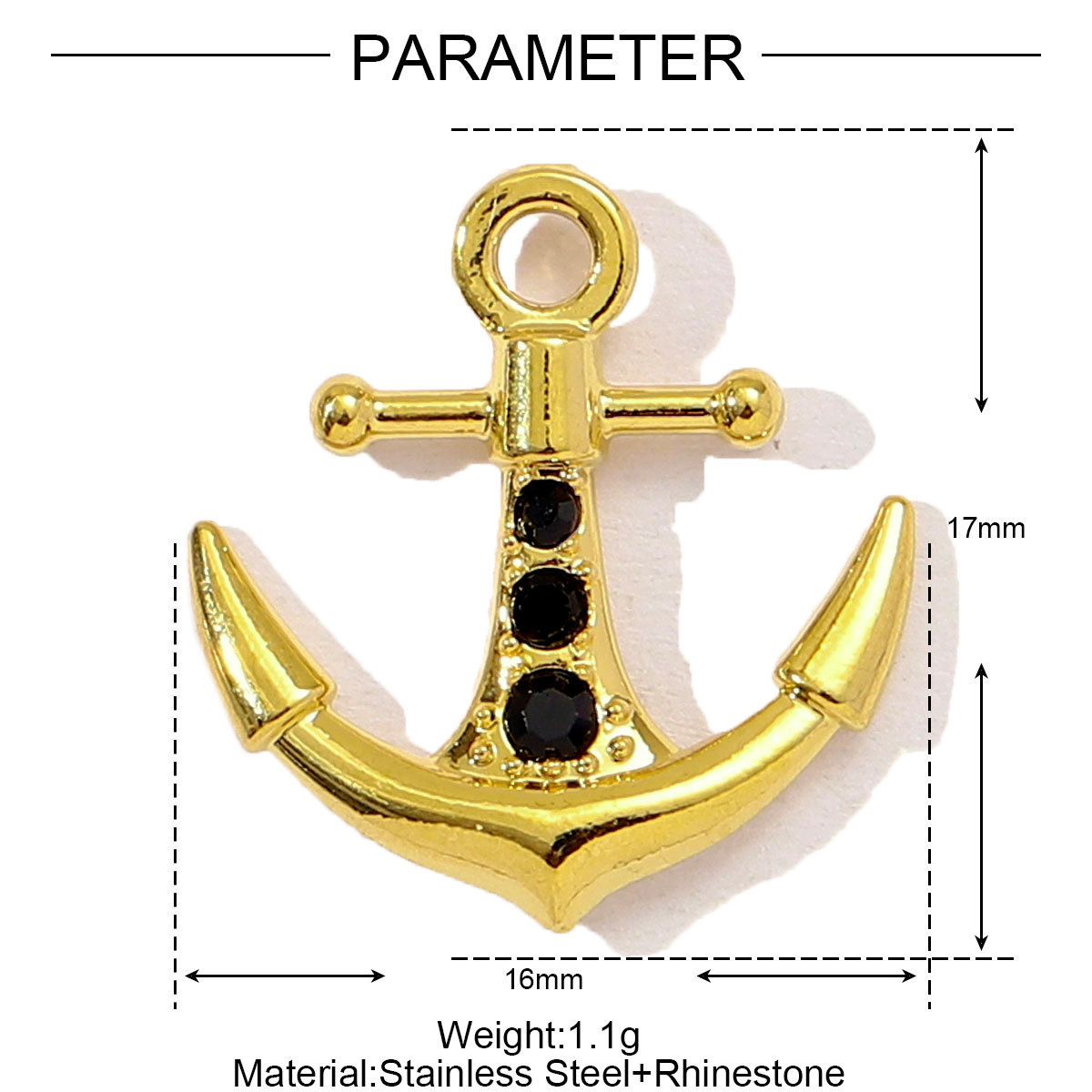 6pcs/pack Stainless Steel Pearl Heart Butterfly Starfish DIY Connector Charm Women Anchor Cross Hand Necklace Pendant Star Jewelry