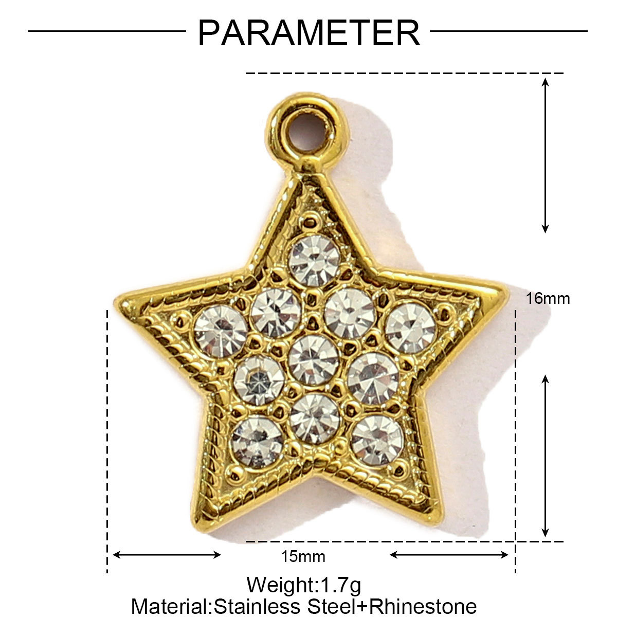 6pcs/pack Stainless Steel Pearl Heart Butterfly Starfish DIY Connector Charm Women Anchor Cross Hand Necklace Pendant Star Jewelry