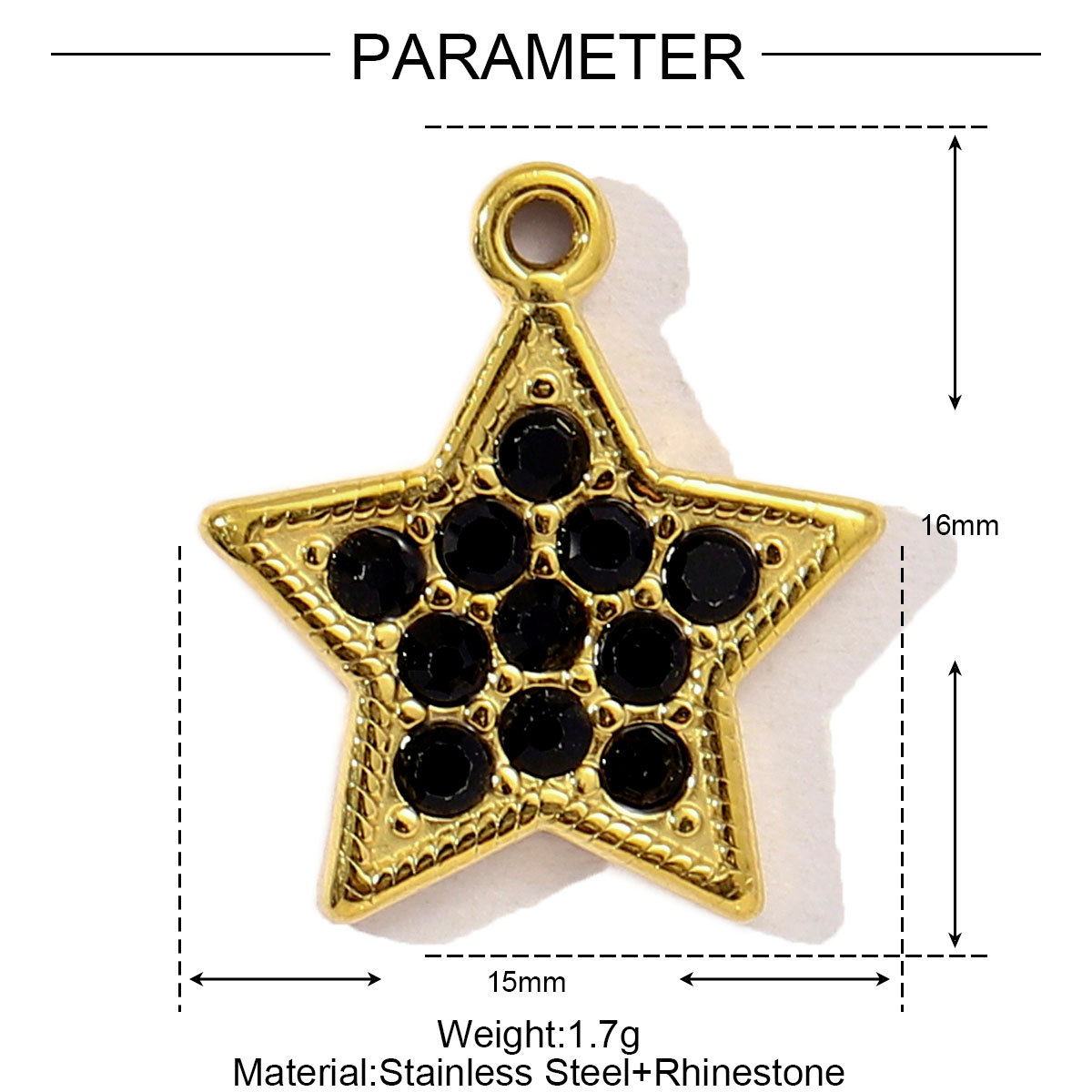 6pcs/pack Stainless Steel Pearl Heart Butterfly Starfish DIY Connector Charm Women Anchor Cross Hand Necklace Pendant Star Jewelry