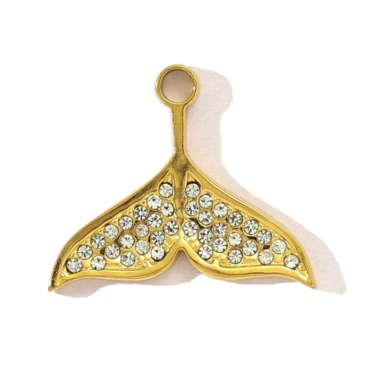 6pcs/pack Stainless Steel Fish Bone Mermaid Tail Bracelet DIY Charms Women Shell Crab Conch Necklace Pendant Heart Love Jewelry