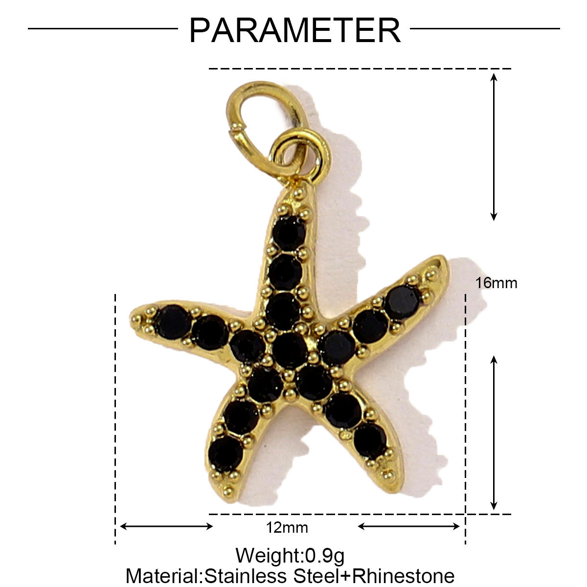 6pcs/pack Stainless Steel Fish Bone Mermaid Tail Bracelet DIY Charms Women Shell Crab Conch Necklace Pendant Heart Love Jewelry