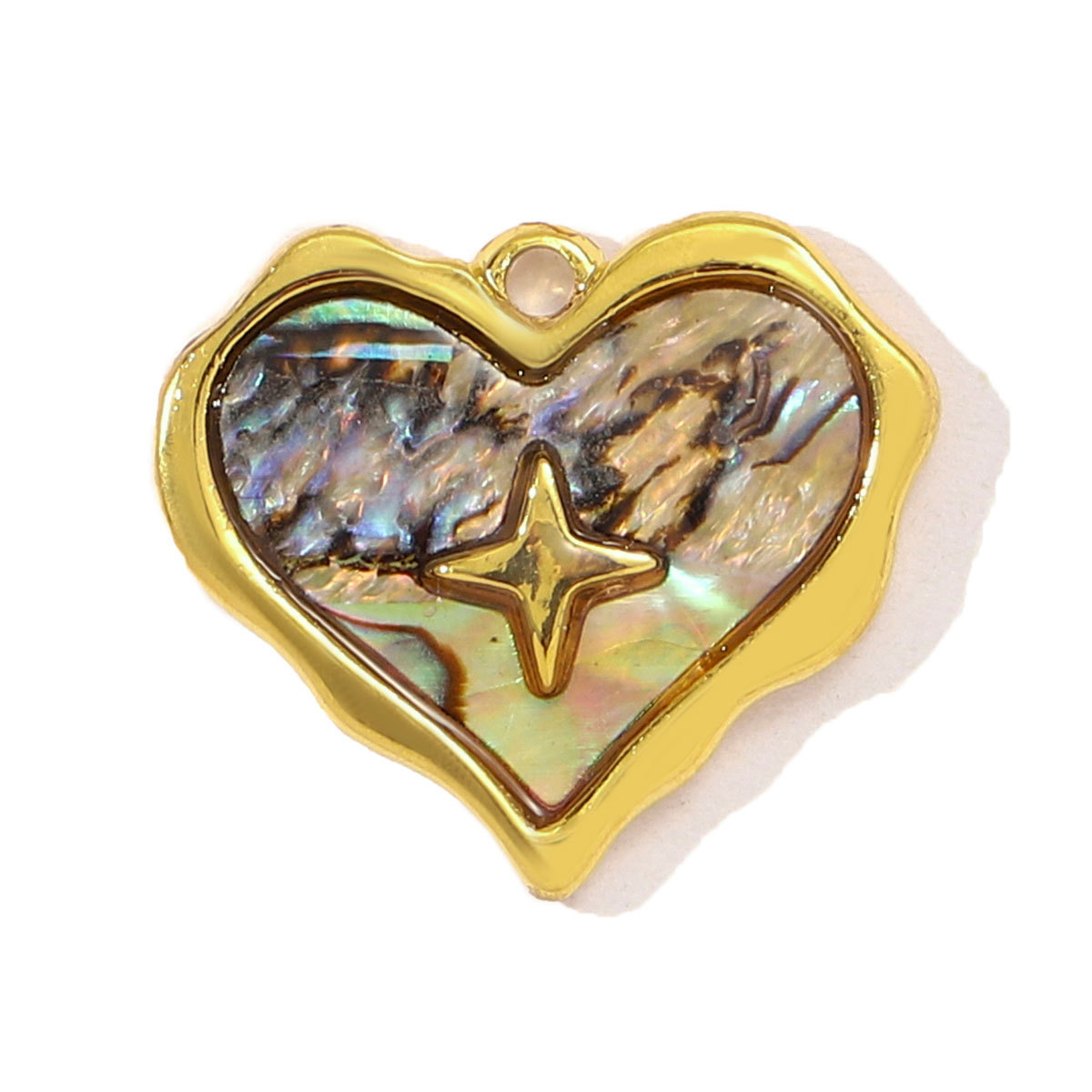 6pcs/pack Stainless Steel Fish Bone Mermaid Tail Bracelet DIY Charms Women Shell Crab Conch Necklace Pendant Heart Love Jewelry