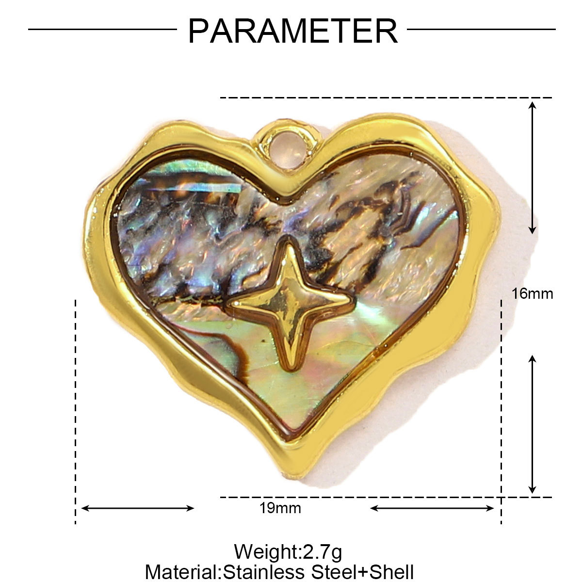 6pcs/pack Stainless Steel Fish Bone Mermaid Tail Bracelet DIY Charms Women Shell Crab Conch Necklace Pendant Heart Love Jewelry