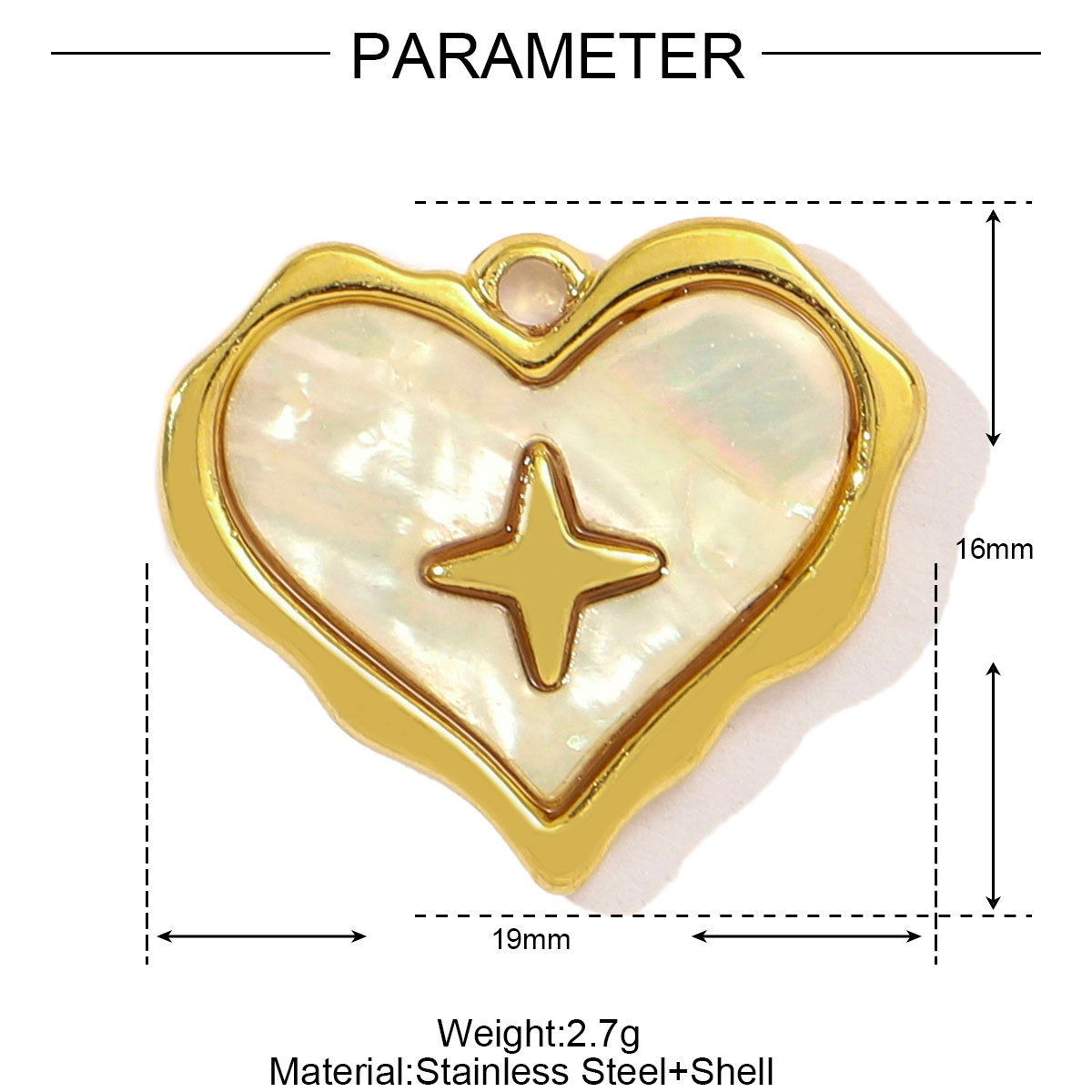 6pcs/pack Stainless Steel Fish Bone Mermaid Tail Bracelet DIY Charms Women Shell Crab Conch Necklace Pendant Heart Love Jewelry