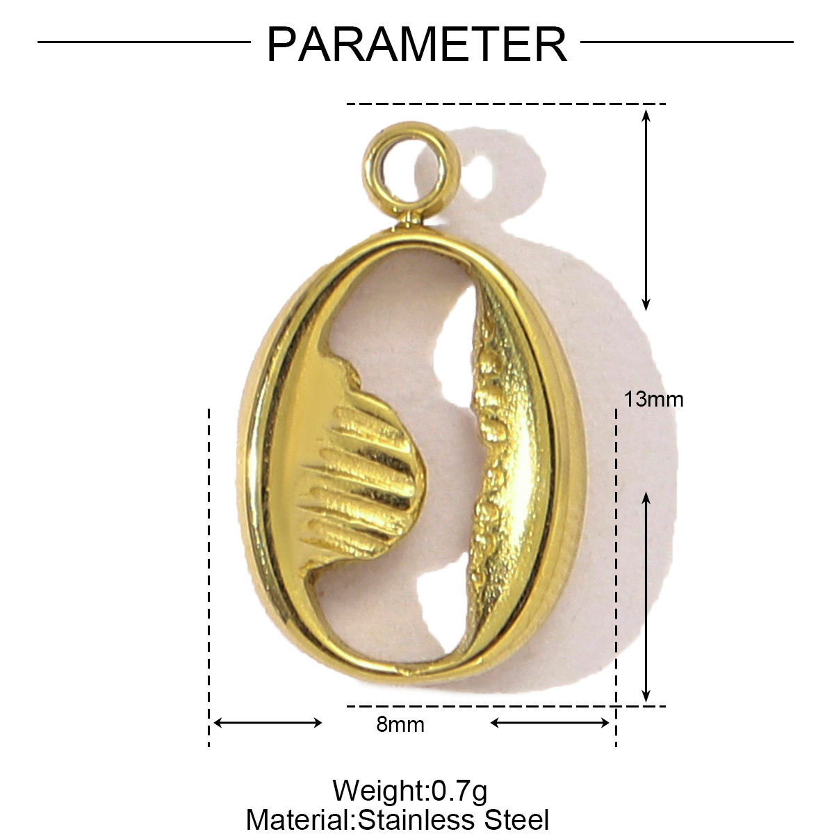 6pcs/pack Stainless Steel Fish Bone Mermaid Tail Bracelet DIY Charms Women Shell Crab Conch Necklace Pendant Heart Love Jewelry