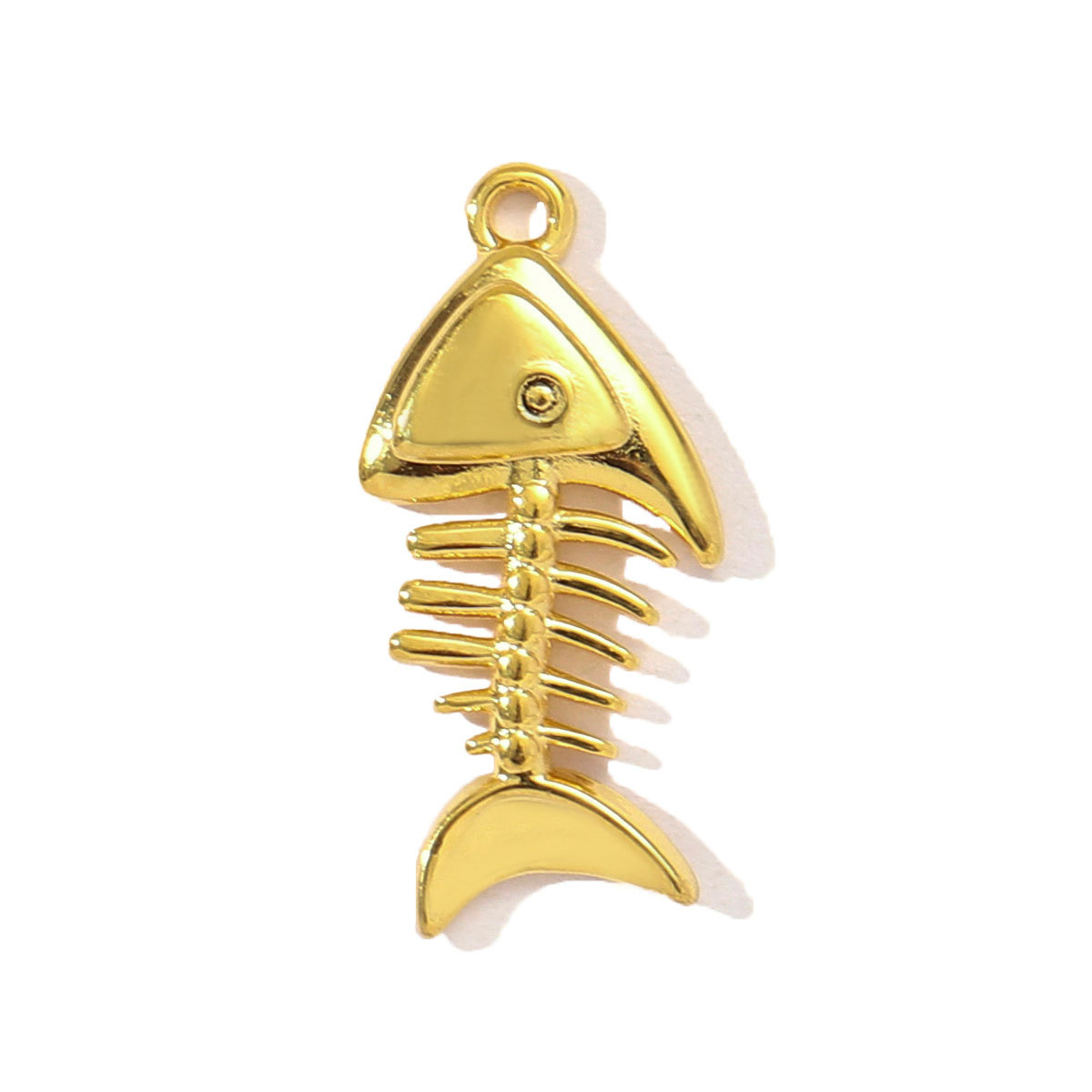 6pcs/pack Stainless Steel Fish Bone Mermaid Tail Bracelet DIY Charms Women Shell Crab Conch Necklace Pendant Heart Love Jewelry