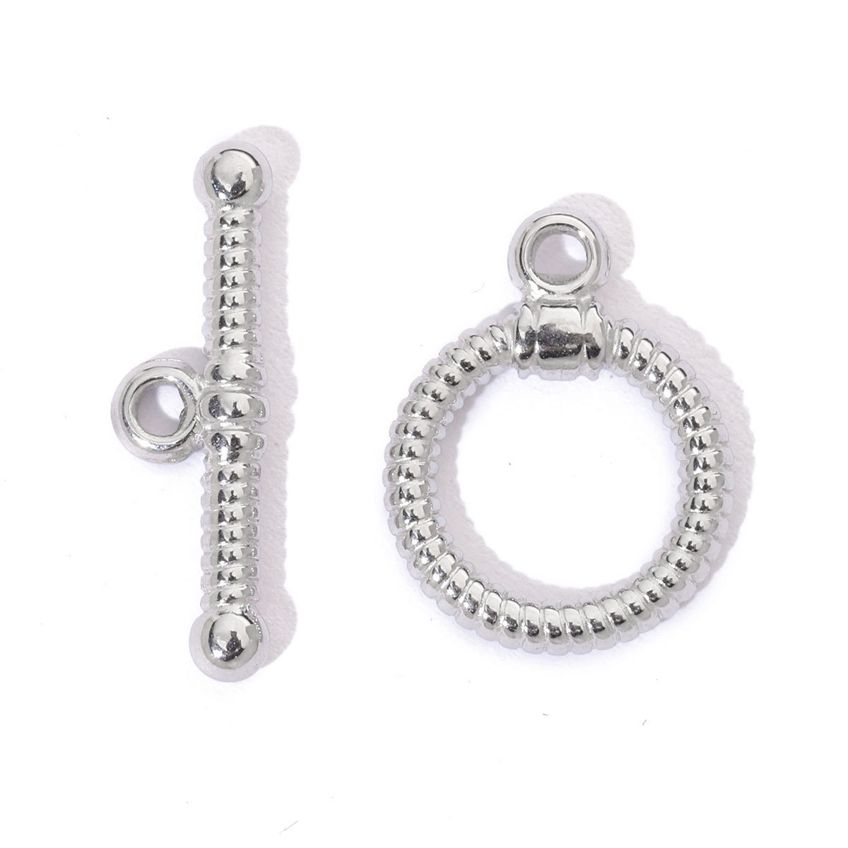 6pcs/pack Fashion Stainless Steel Hexagon Heart Magnetic Buckle OT Clasps for DIY Necklaces Bracelets Making