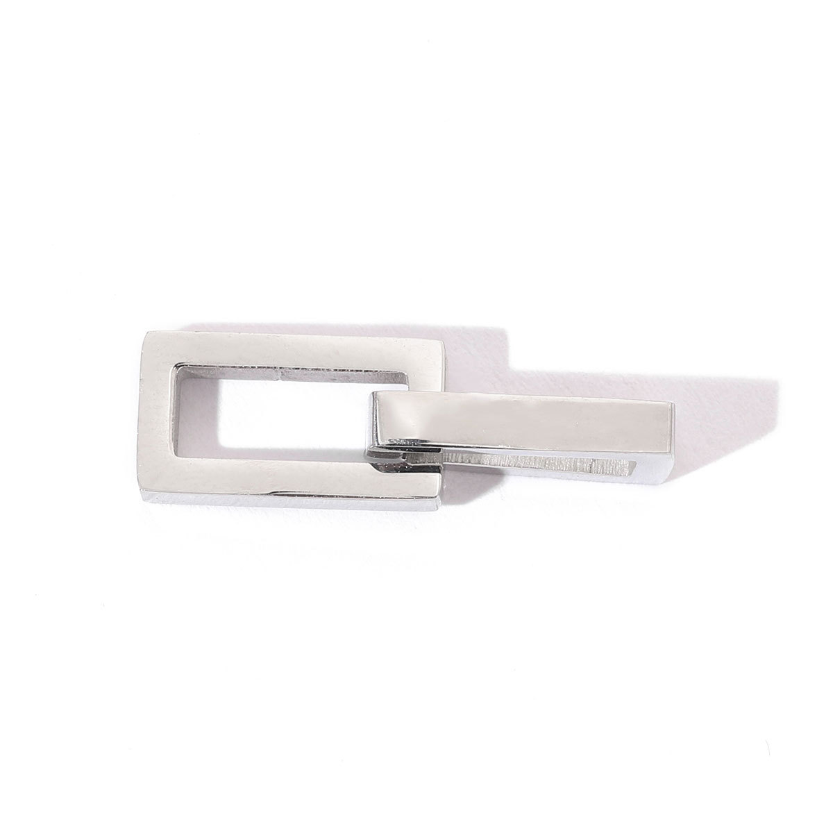 6pcs/pack Fashion Stainless Steel Hexagon Heart Magnetic Buckle OT Clasps for DIY Necklaces Bracelets Making