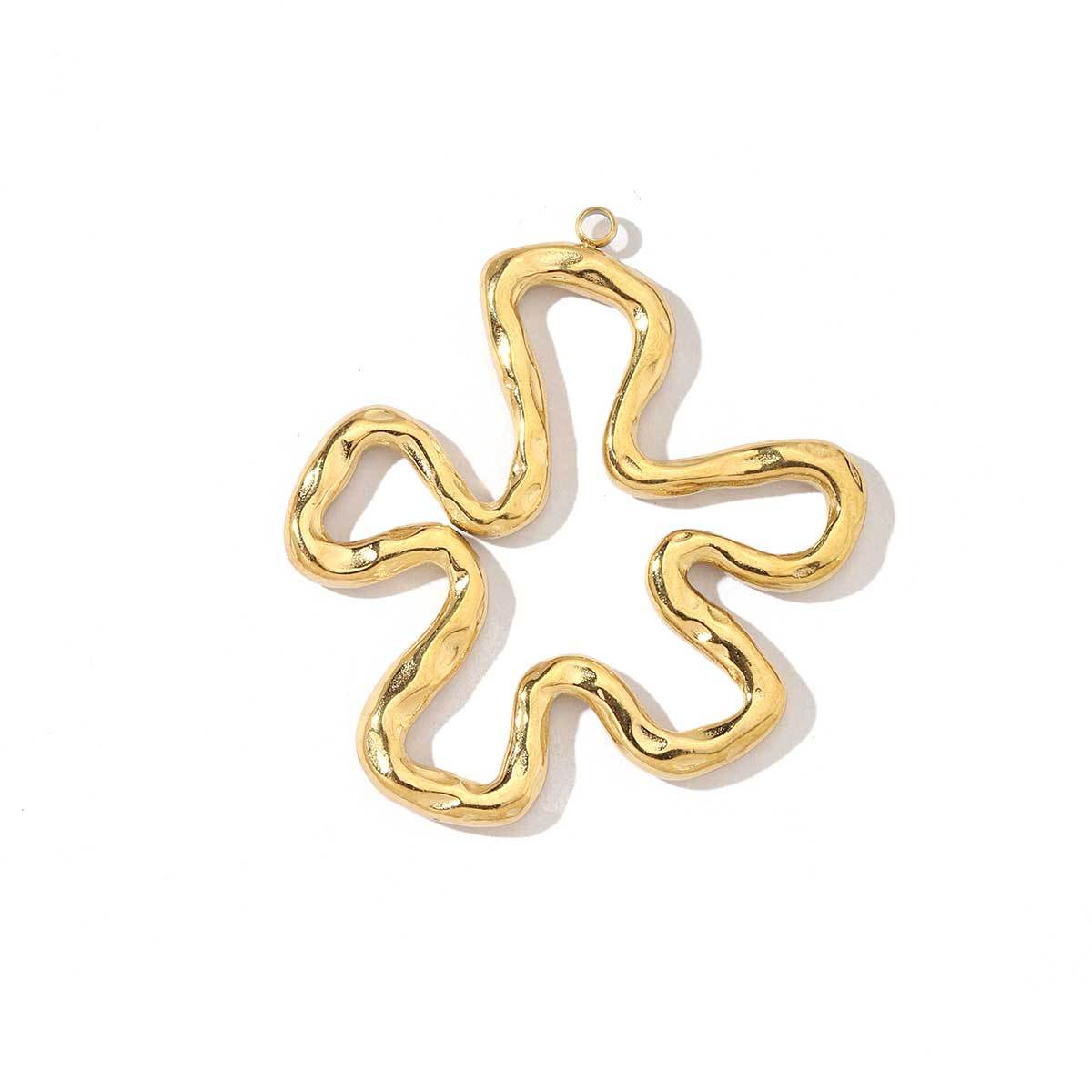 6pcs/pack Trendy Stainless Steel Butterfly Bowknot Flower Charms Chrysalis Heart Circle Necklace DIY Small Pendant Wholesale