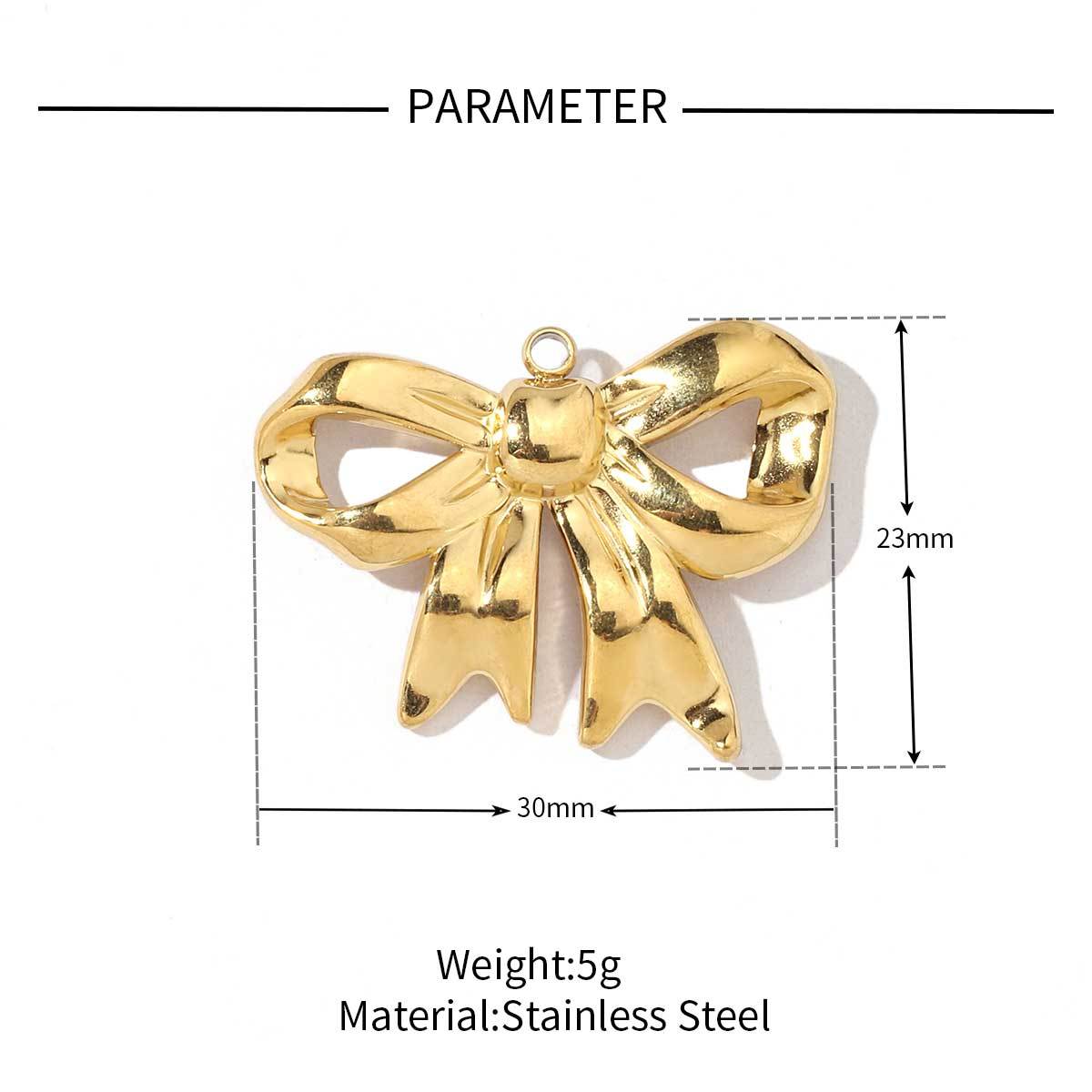 6pcs/pack Trendy Stainless Steel Butterfly Bowknot Flower Charms Chrysalis Heart Circle Necklace DIY Small Pendant Wholesale