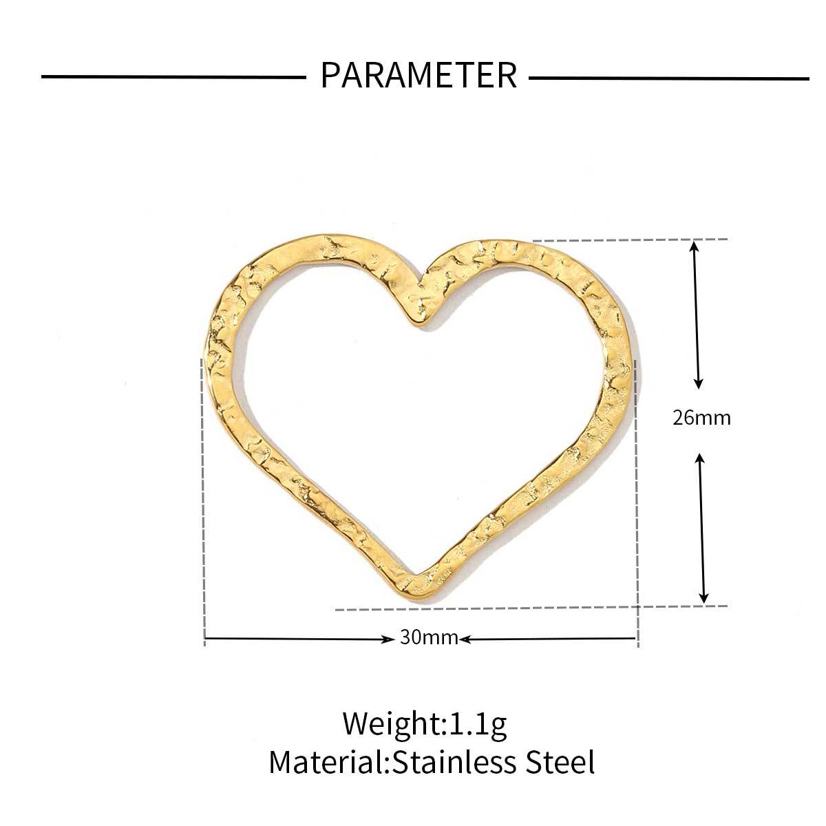 6pcs/pack Trendy Stainless Steel Butterfly Bowknot Flower Charms Chrysalis Heart Circle Necklace DIY Small Pendant Wholesale