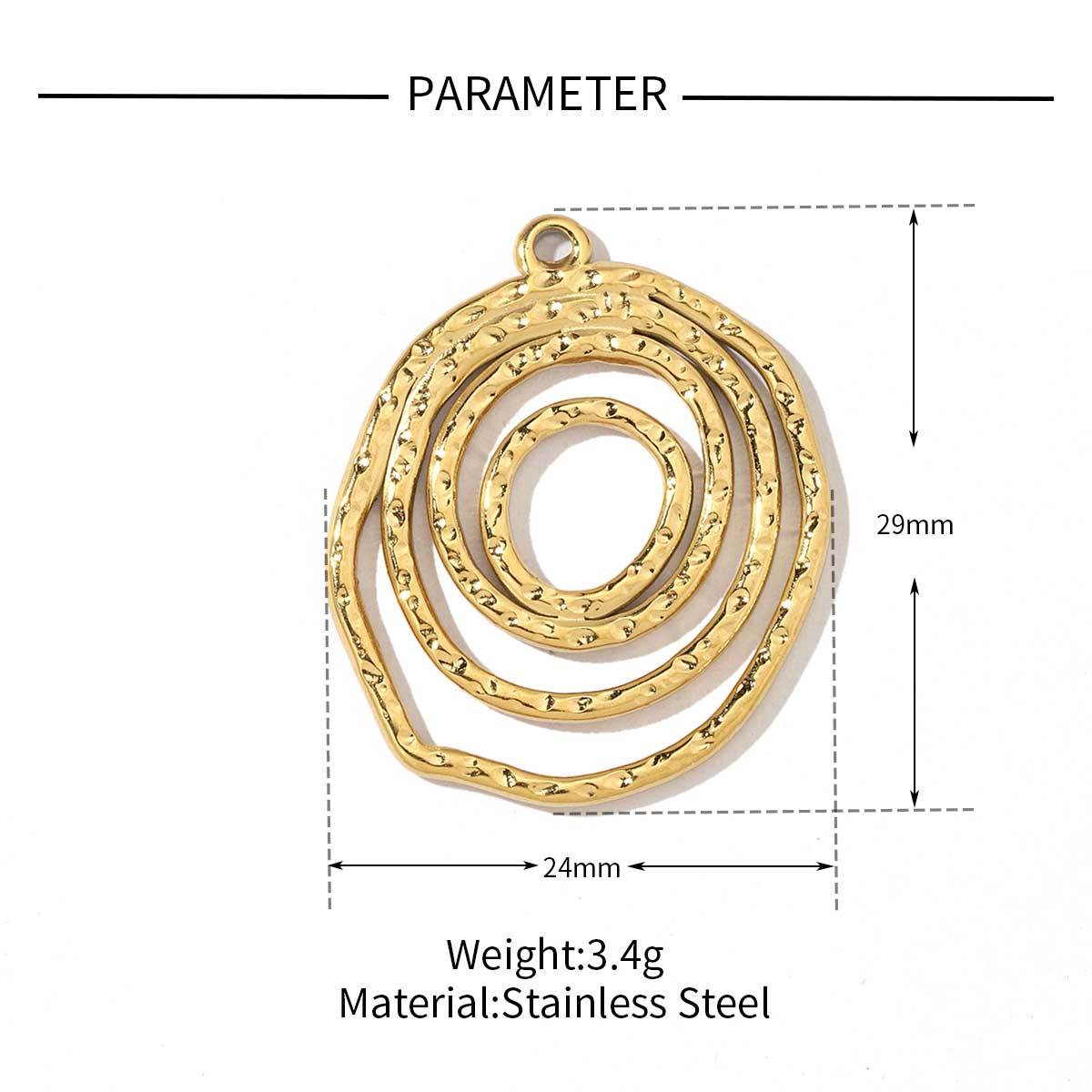 6pcs/pack Trendy Stainless Steel Camellia Clover Rose Leaf Flower Charms Geometric Swirl Necklace DIY Small Pendant Wholesale
