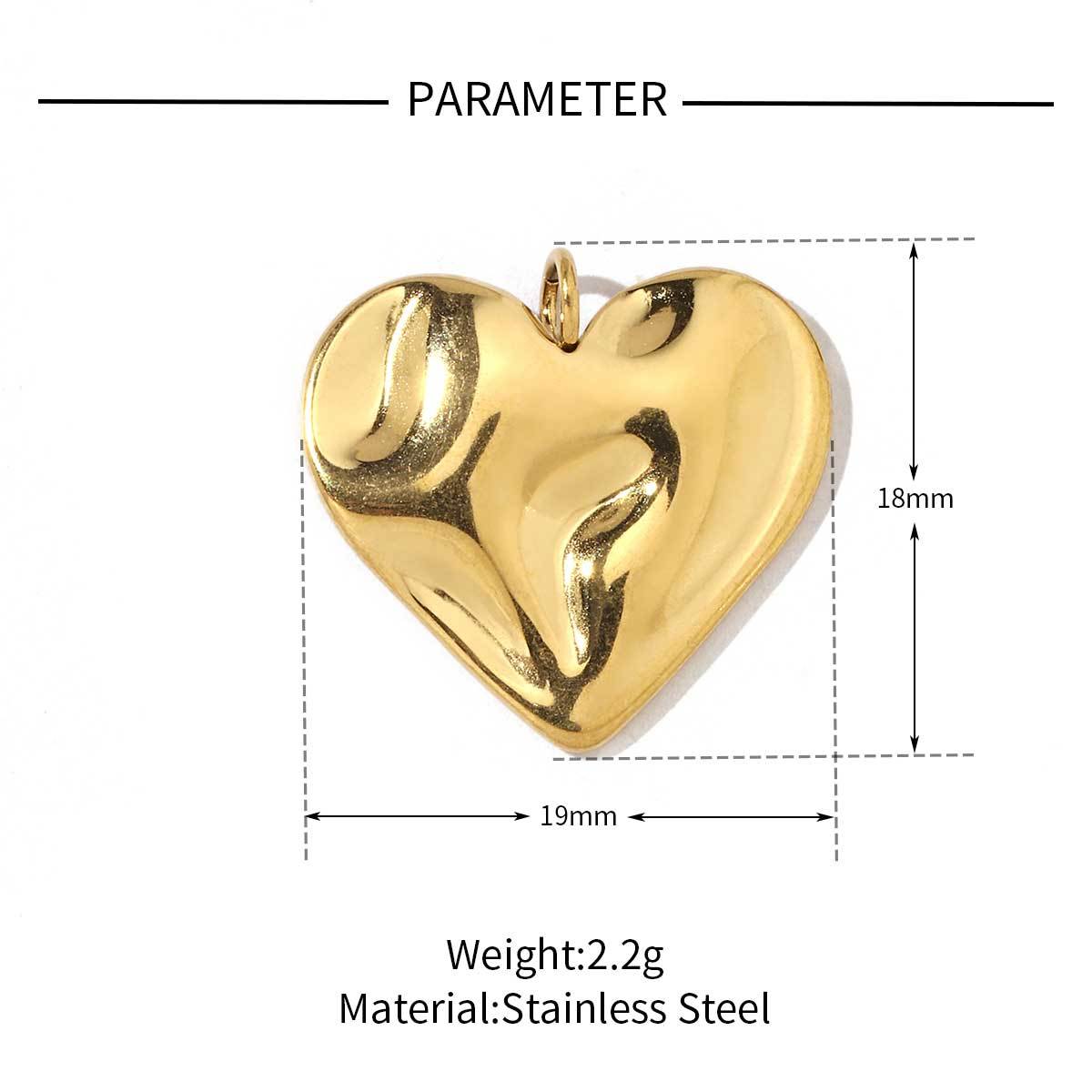 6pcs/pack Fashion Stainless Steel Holding the Moon in Hand Cross Lock Charms Bowknot Heart Necklace DIY Small Pendant Wholesale