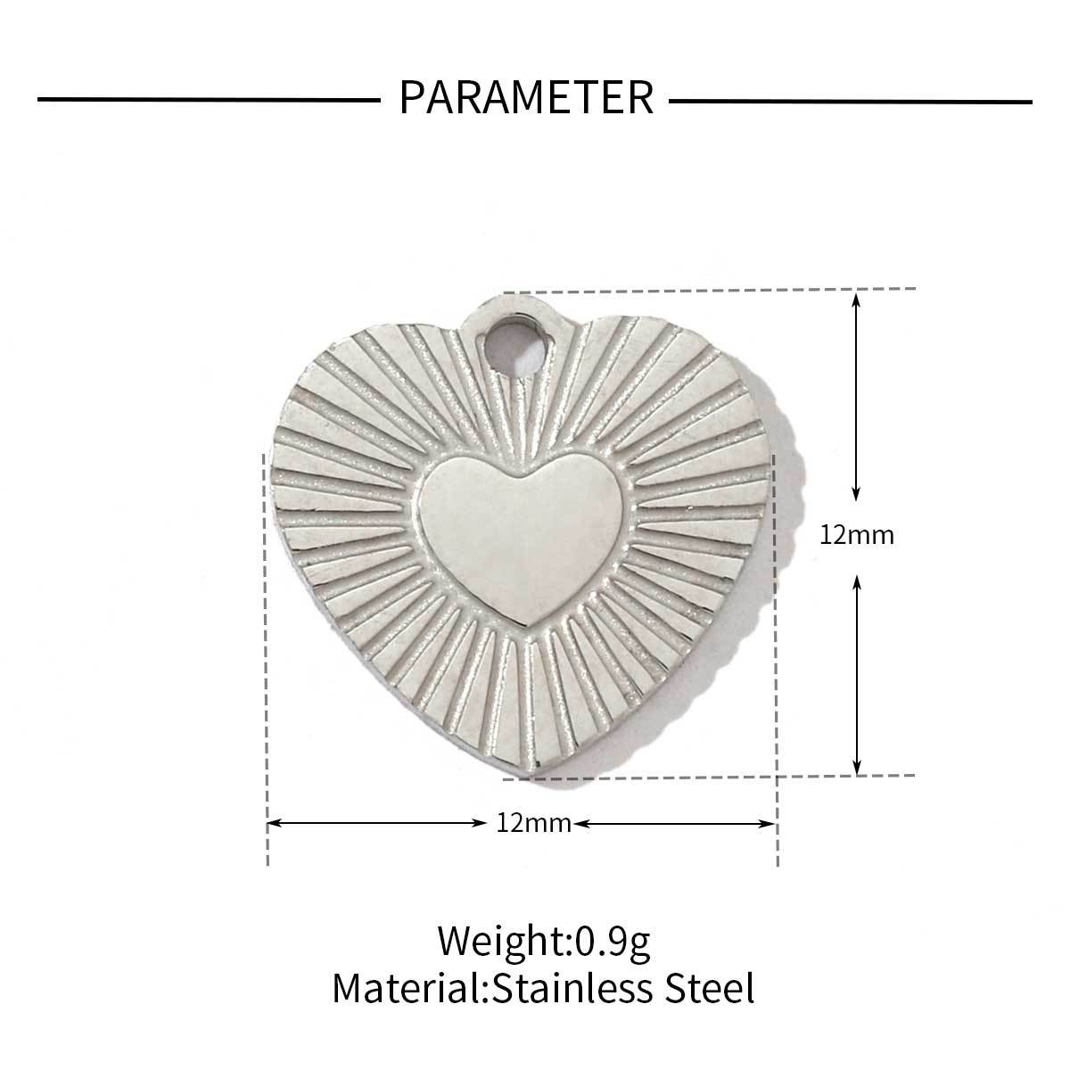 6pcs/pack Fashion Stainless Steel Holding the Moon in Hand Cross Lock Charms Bowknot Heart Necklace DIY Small Pendant Wholesale