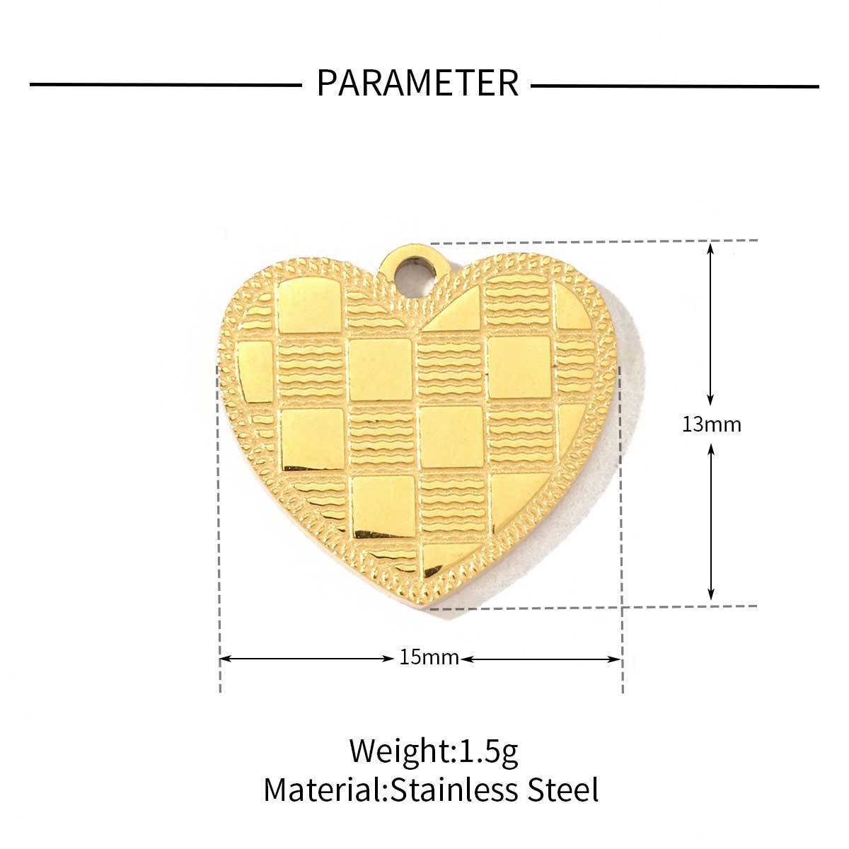 6pcs/pack Fashion Stainless Steel Holding the Moon in Hand Cross Lock Charms Bowknot Heart Necklace DIY Small Pendant Wholesale