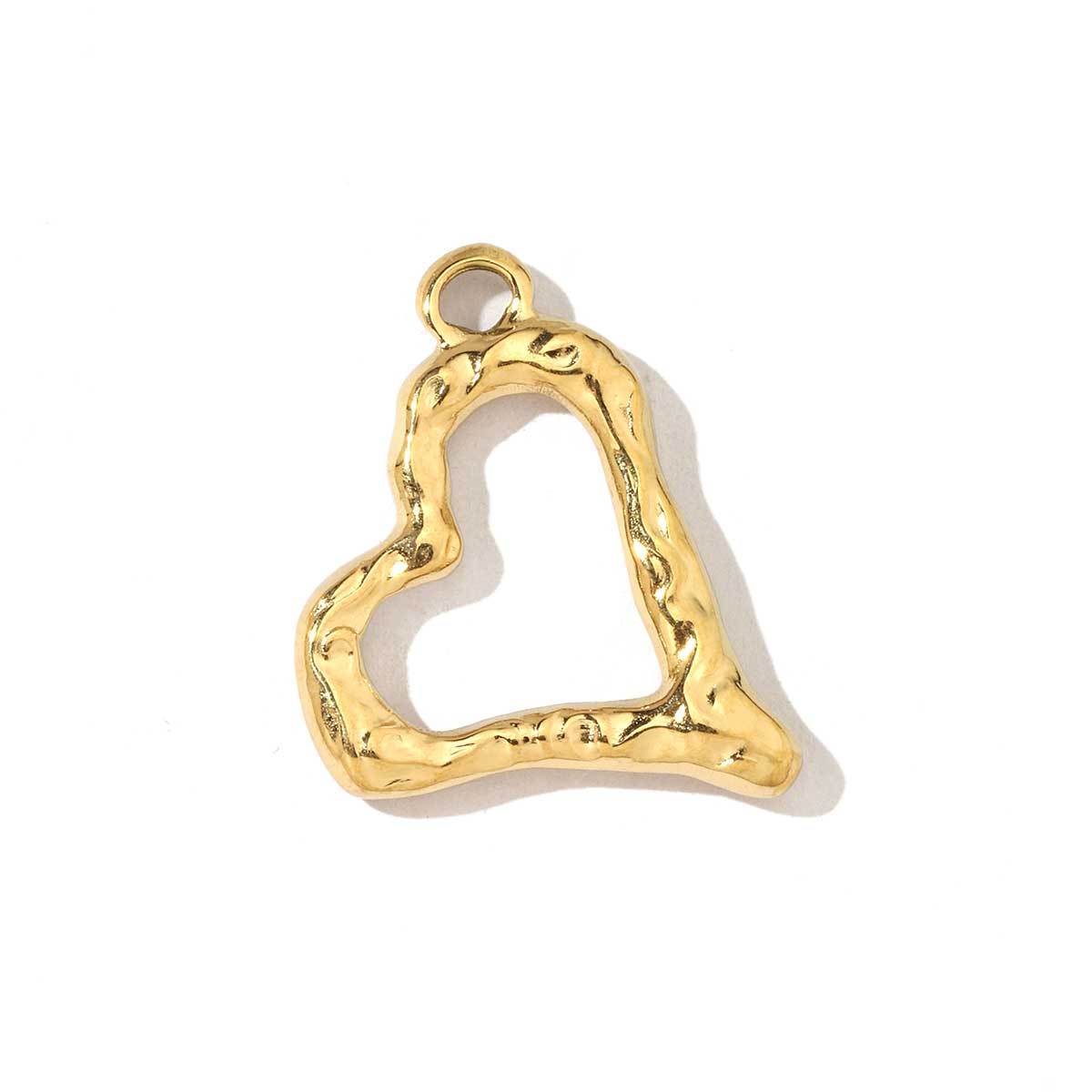 6pcs/pack Fashion Stainless Steel Holding the Moon in Hand Cross Lock Charms Bowknot Heart Necklace DIY Small Pendant Wholesale