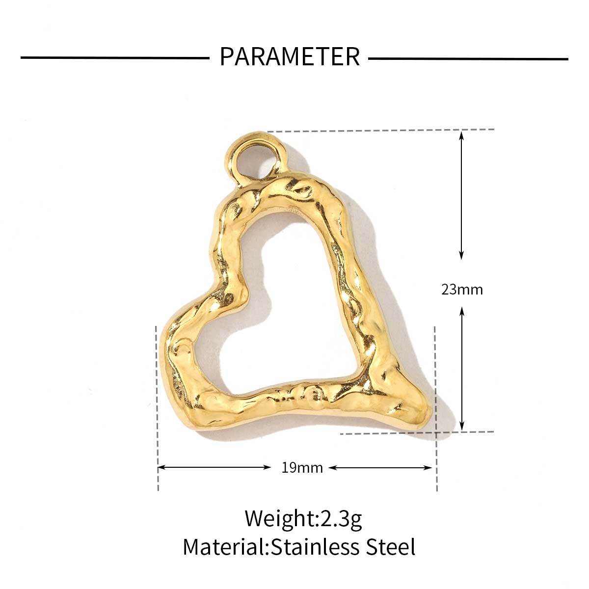6pcs/pack Fashion Stainless Steel Holding the Moon in Hand Cross Lock Charms Bowknot Heart Necklace DIY Small Pendant Wholesale