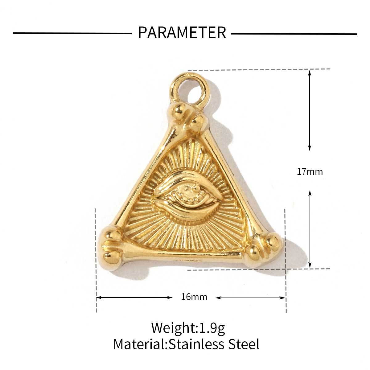 6pcs/pack Fashion Stainless Steel Star Sun Moon Eye Charms Conch Turtle Fish Tail Dragonfly Necklace DIY Small Pendant Wholesale
