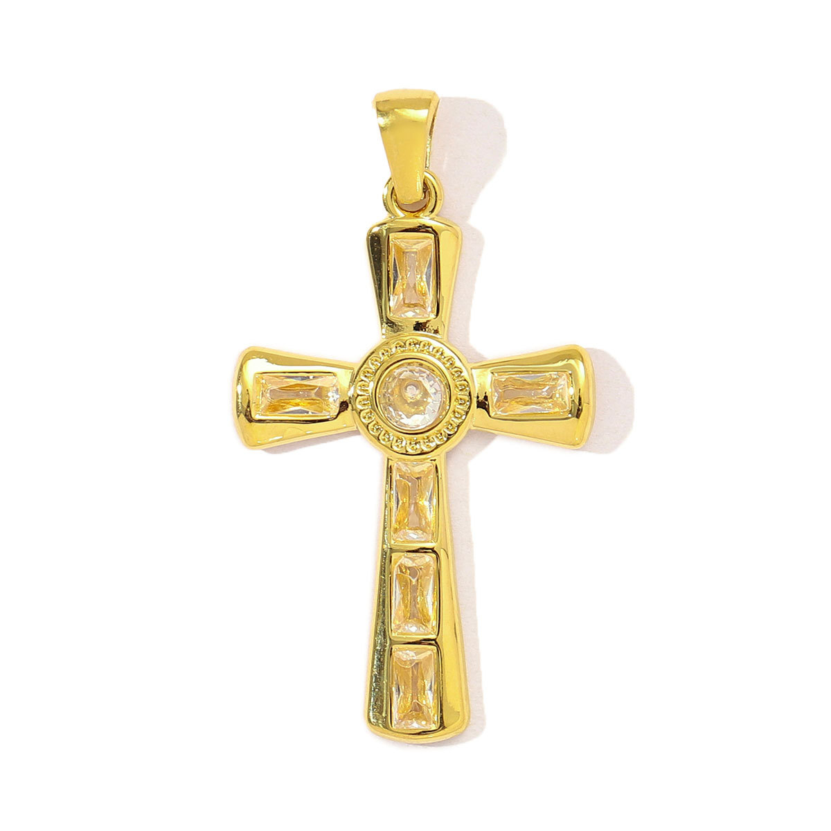 6pcs/pack French Retro Stainless Steel Enamel Love Heart Necklace Pendant Women Rhinestone Cross Heart DIY Charms Star Jewelry
