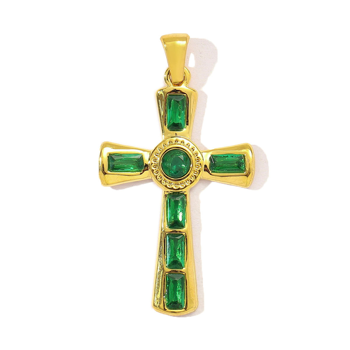 6pcs/pack French Retro Stainless Steel Enamel Love Heart Necklace Pendant Women Rhinestone Cross Heart DIY Charms Star Jewelry