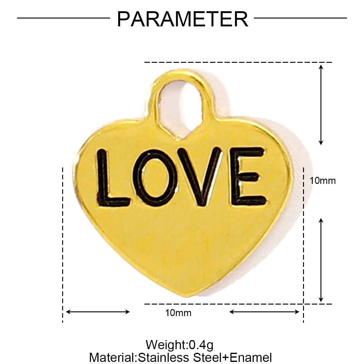 6pcs/pack French Retro Stainless Steel Poker Cross Necklace Pendant Women Butterfly Crescent Moon DIY Charms Love Heart Jewelry