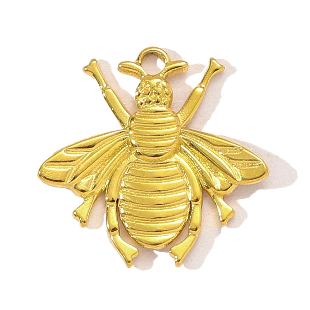 6pcs/pack Retro Bear Dove Bee Stainless Steel Necklace Pendant Women Heart Snail Beetle DIY Bracelet Charms Moon Star Jewelry