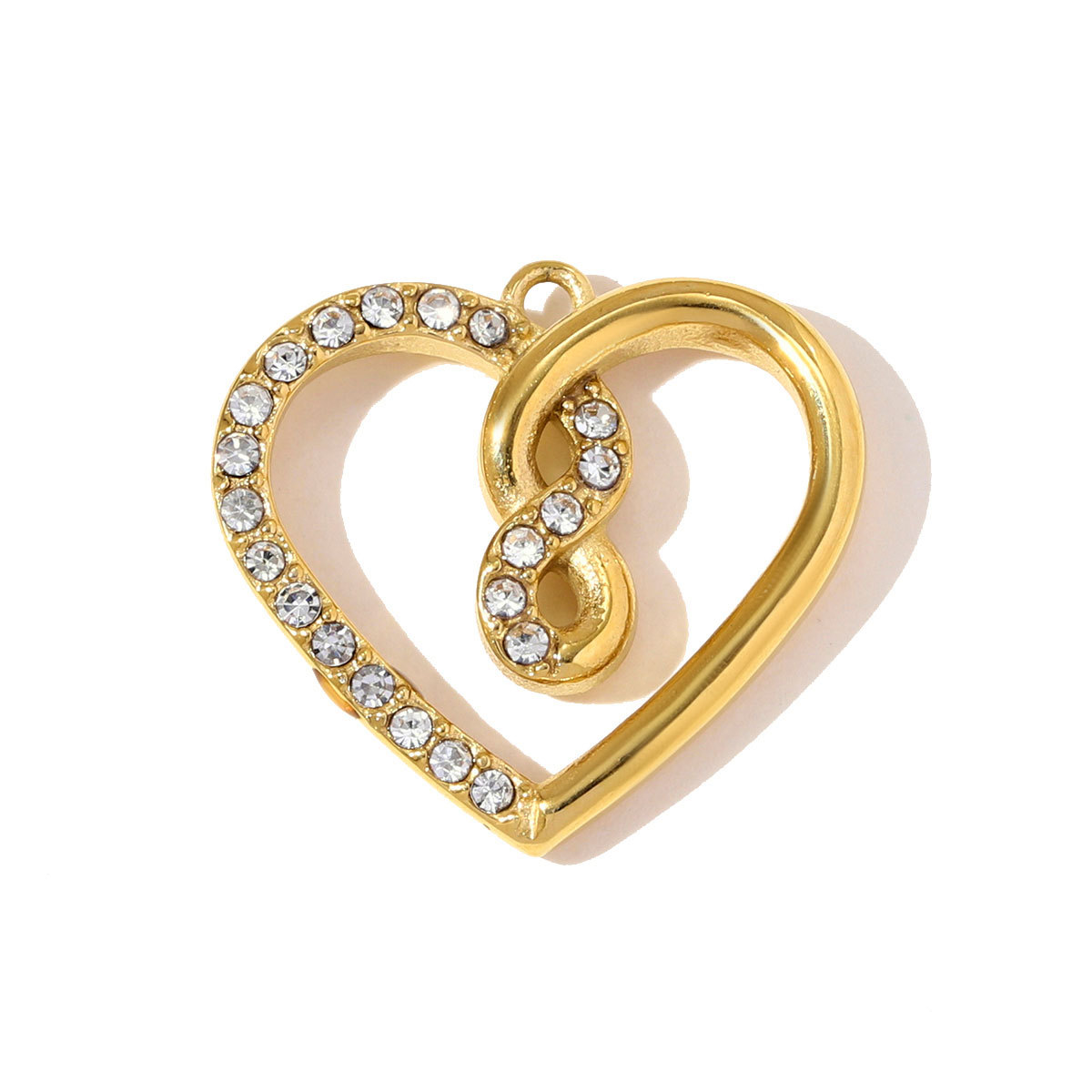 6pcs/pack Stainless Steel Life Tree Devil Ray DIY Charms Crystal Star Heart Necklace Pendants Women Poker Plam Tree Jewelry Wholesale