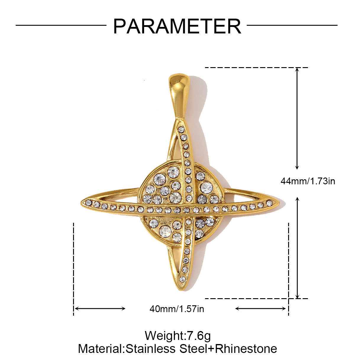 6pcs/pack Stainless Steel Large Heart DIY Charms Natural Stone Flower Necklace Pendants Women Waterdrop Planet Jewelry Wholesale