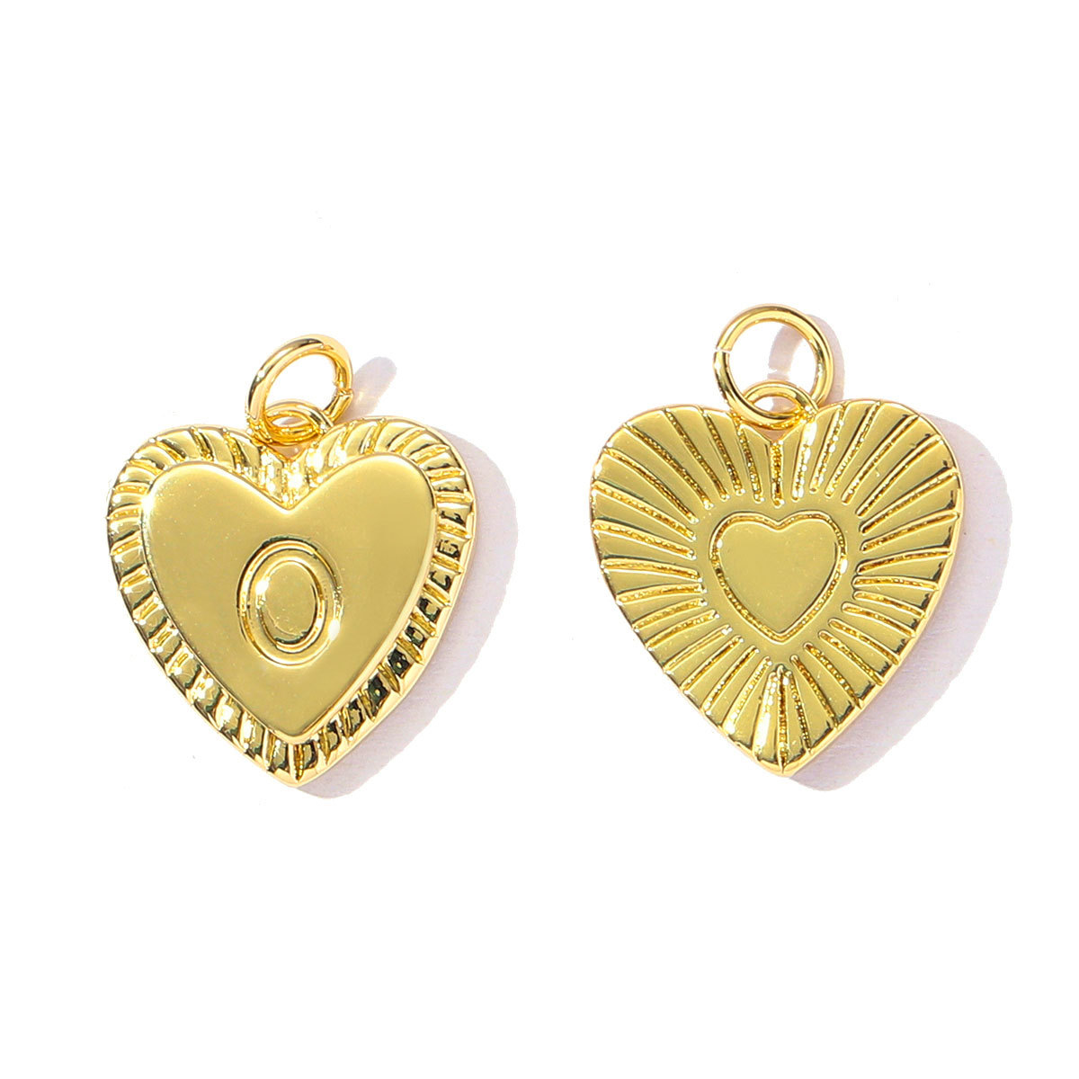 6pcs/pack Fashion A-Z 26 Letter Name Copper DIY Charms Capital Alphabet Necklace Pendant Women Love Heart Jewelry