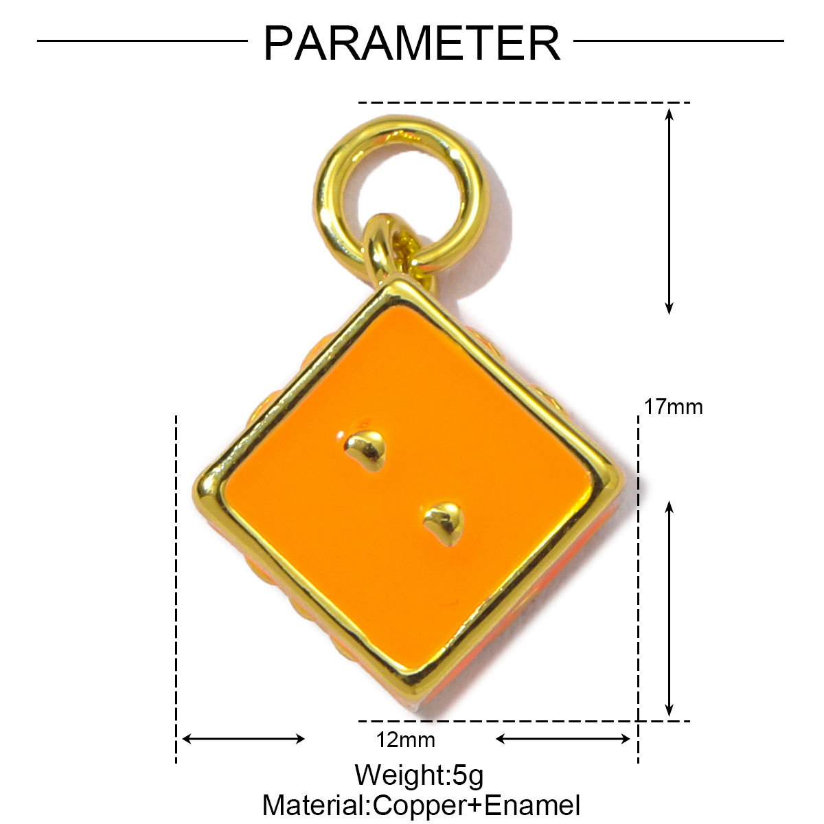6pcs/pack Fashion Copper Enamel Dice Starfish DIY Charms Colorful Heart Mermaid Tail Necklace Pendants Women Dog Jewelry