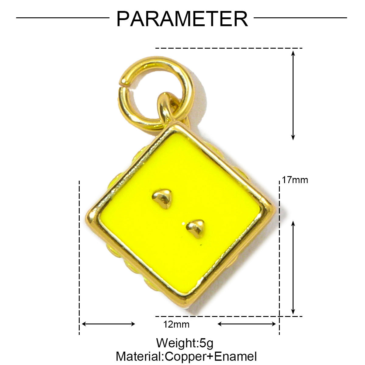 6pcs/pack Fashion Copper Enamel Dice Starfish DIY Charms Colorful Heart Mermaid Tail Necklace Pendants Women Dog Jewelry