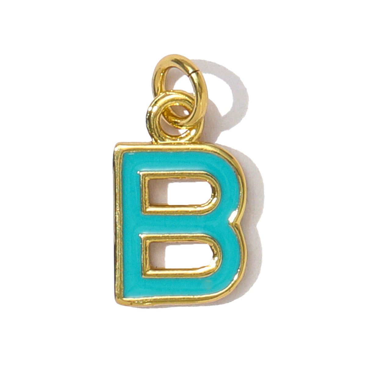 6pcs/pack Fashion Copper Rainbow A-Z 26 Alphabet Necklace Pendants Enamel Name DIY Charms  Women Capital Letter Jewelry