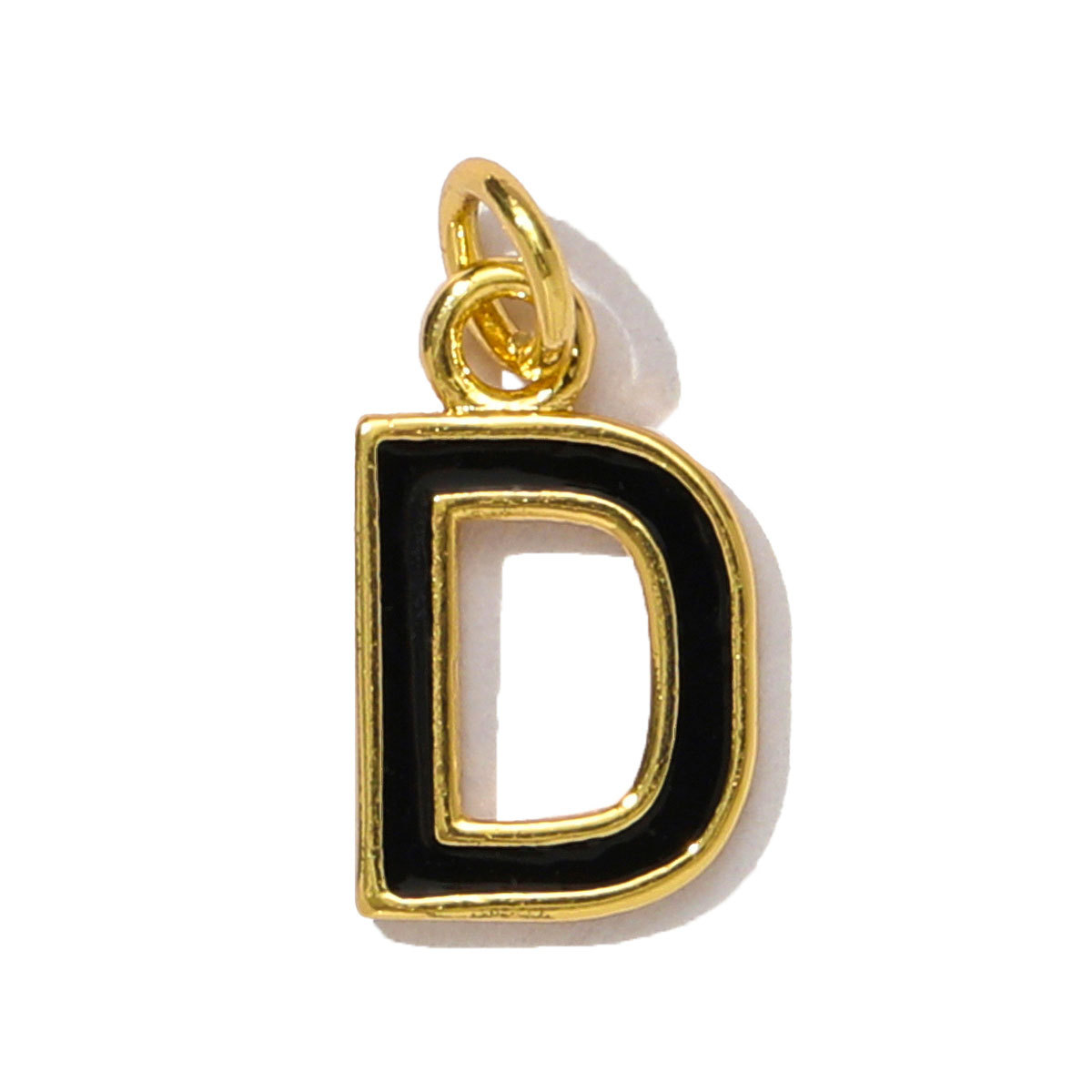 6pcs/pack Fashion Copper Rainbow A-Z 26 Alphabet Necklace Pendants Enamel Name DIY Charms  Women Capital Letter Jewelry