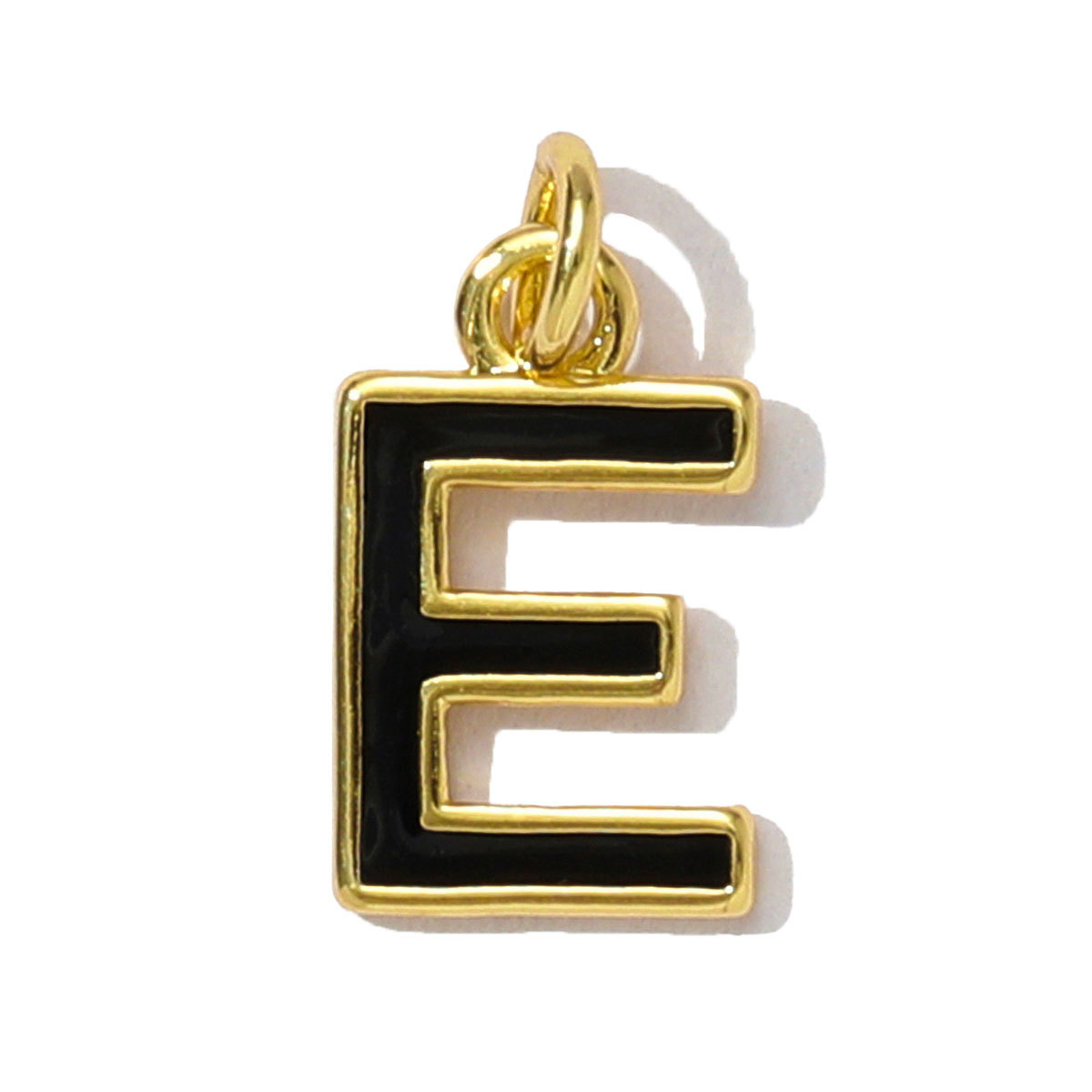 6pcs/pack Fashion Copper Rainbow A-Z 26 Alphabet Necklace Pendants Enamel Name DIY Charms  Women Capital Letter Jewelry